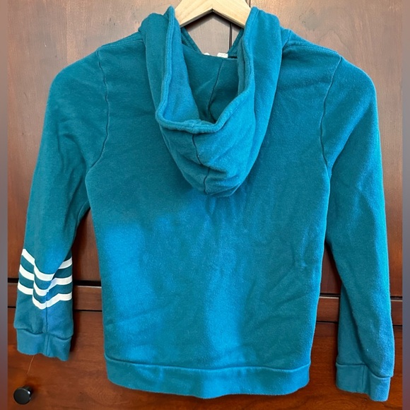 KIDS SOL ANGELES TEAL COASTAL WAVES ZIP-UP HOODIE - Picture 5 of 10